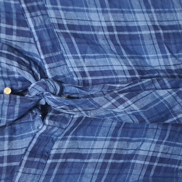 Lauren Ralph Lauren Plaid Tissue Linen Romper - Picture 8 of 14